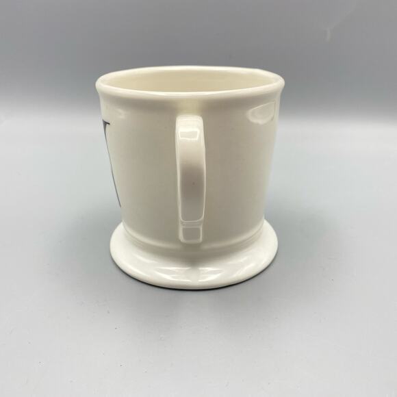 Anthropologie Monogram Letter N Name Initial 12 oz Coffee Mug Tea Shaving Cup - Picture 6 of 9